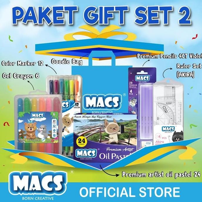 

TERMURAH - MACS Gift Set 2 / Hampers / Crayon
