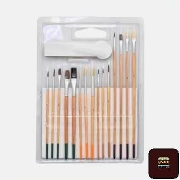 

KINGORIGIN Kuas Lukis Isi 15 Pcs