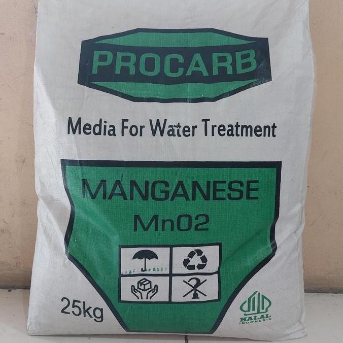 Manganese Mno2 Procarb / Media Filter Air Mangan Ready