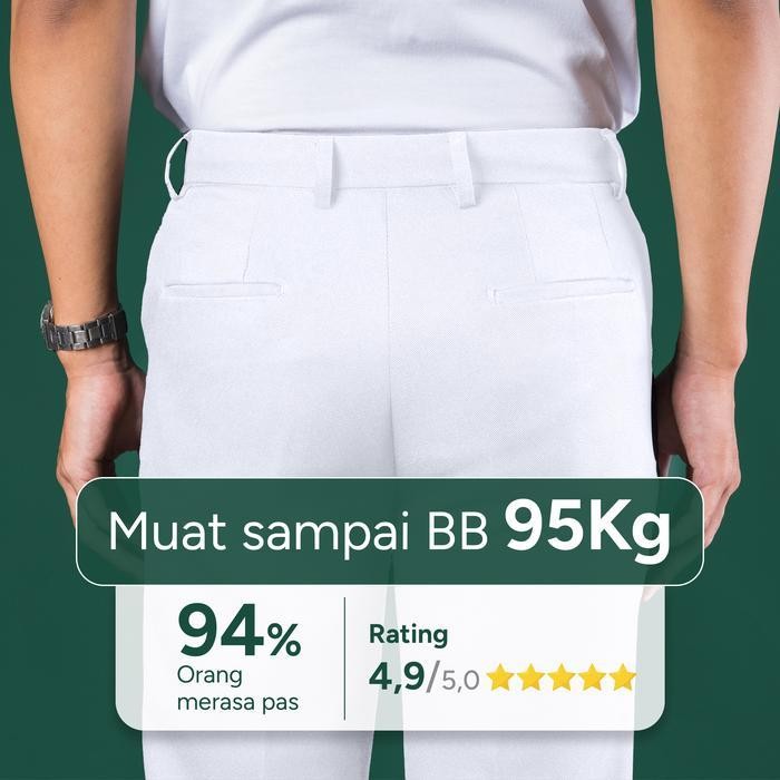 Dzargo - Celana Ankle Pants Pria (Formal, Bahan, Kantor, Kain, Kerja) Panjang Slimfit - Semi Wool