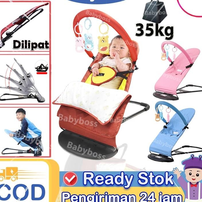 Babyboss Kursi Ayunan Bayi Lipatkursi Bouncer Bayi Lipatkursi Ayunan Bayi Otomatis Lipatayunan Bayi 