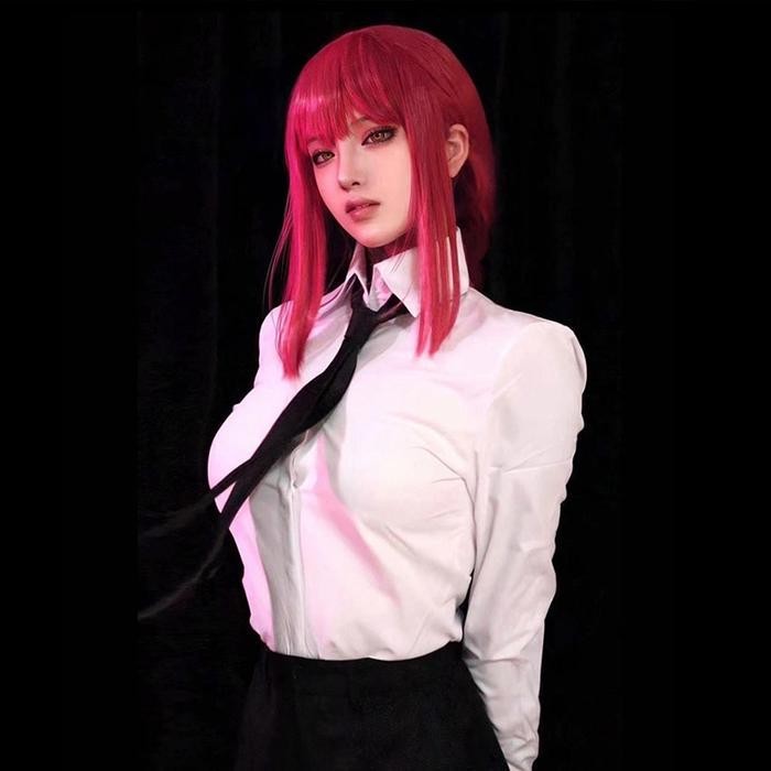 Wig Rambut Palsu Cosplay Anime Chainsaw Man : Makima
