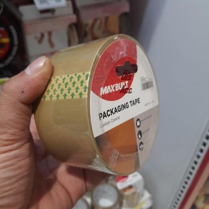 

MAXBUILT Packaging Tape OPP Lakban Cokelat 48 Mm x 66 Mtr