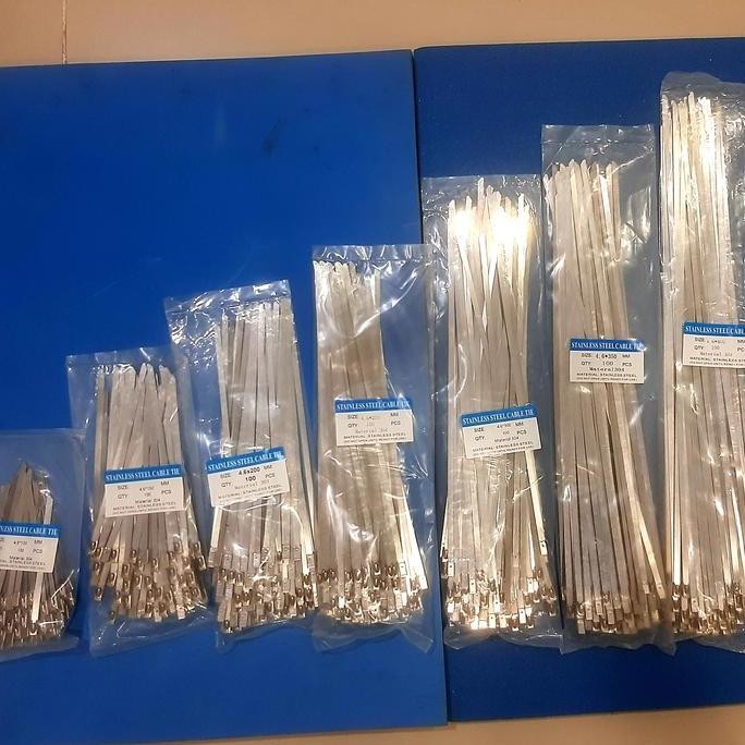 

New Stanless 304 Kabel Tis Ties (isi 100/pack) 46x100 150 200 250 300 mm