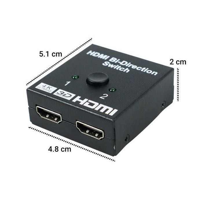 Alat Switch Splitter Video HDMI TV Switch Switcher Splitter 2 Port murah