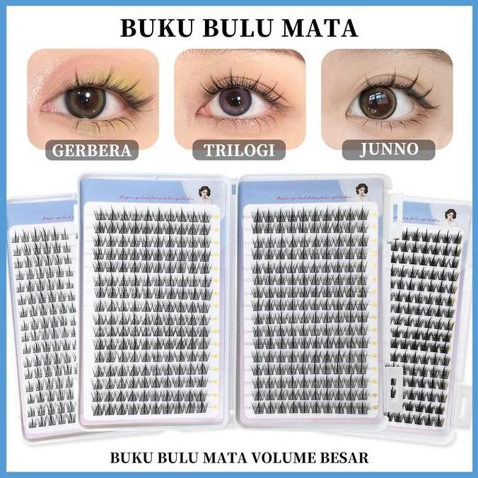 TERBARU - VIRAGO Beauty Eye Bulu Mata Palsu Korea Tanam Eyelash Extension Natural Mix -2-m Dapat Dia