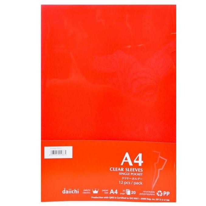 

New Clear Sleeves Merk DAIICHI Ukuran A4 / F4