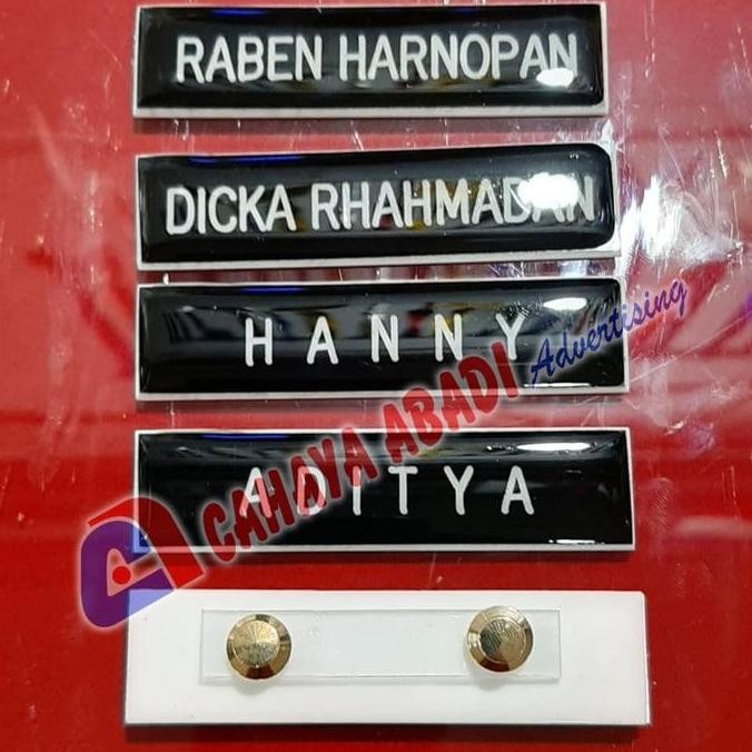 

New Nama Dada atau Name Tag atau Papan Nama Paku Jambu | Bangkok
