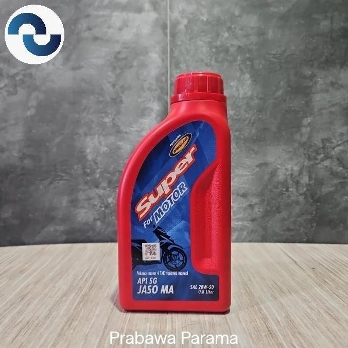 siap kirim oli pertamina mesran super 20w-50 0.8l - oli mesin motor & mobil