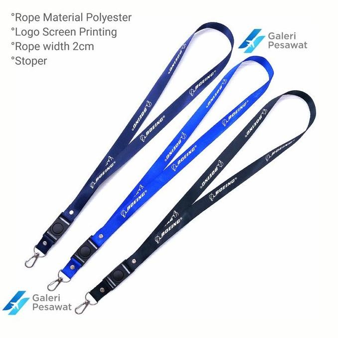 

New Lanyard / Gantungan Tali ID Card Boeing (L:2cm)