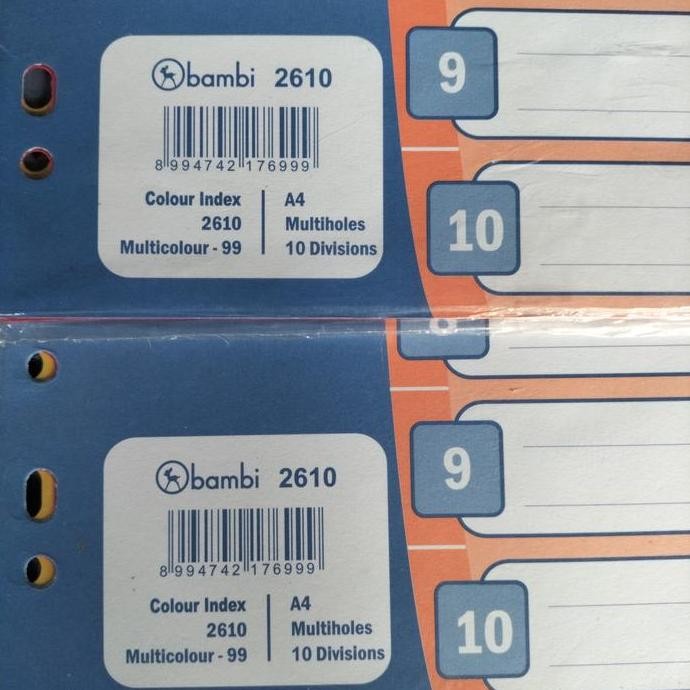 

New Pembatas plastik Bambi A4 2610