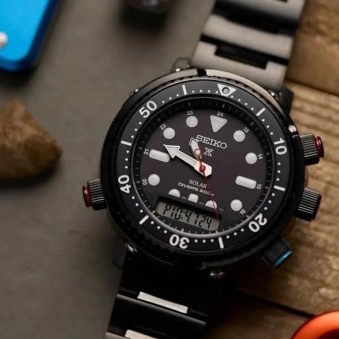 Baru Jam tangan seiko solar prospex snj037 p1 Seiko SNJ037P1 Arnie Solar