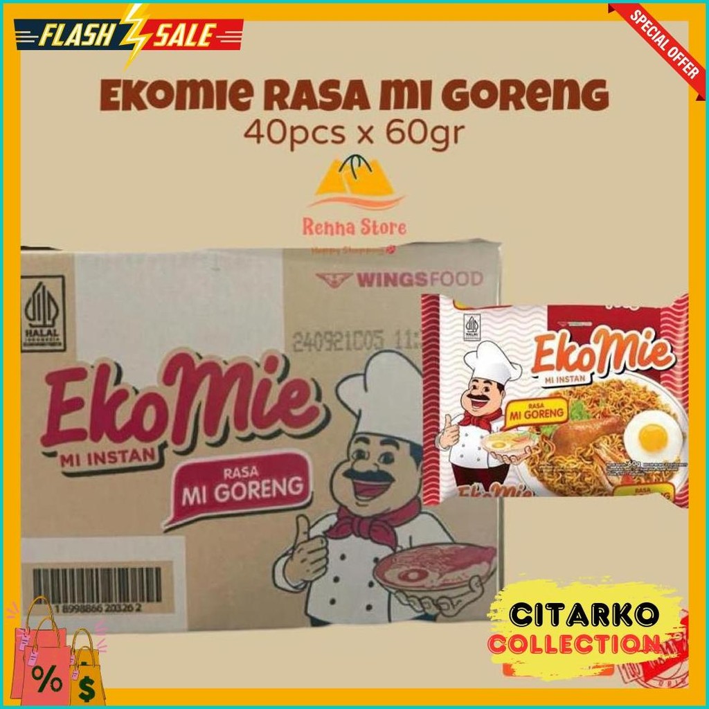 

Ekomie Goreng X Intermie Goreng X Sakura Kuah 60Gr (1Dus Isi 40Pcs) Murah Flash Sale! Diskon Hingga 70%