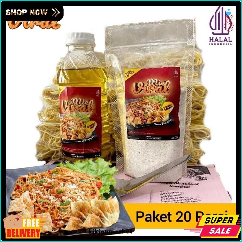 

Paket Tester 20 Porsi Peluang Bisnis Makanan Kekinian Mie Newmind Level Pedas Ide Jualan Dirumah Flash Sale! Diskon Hingga 70%