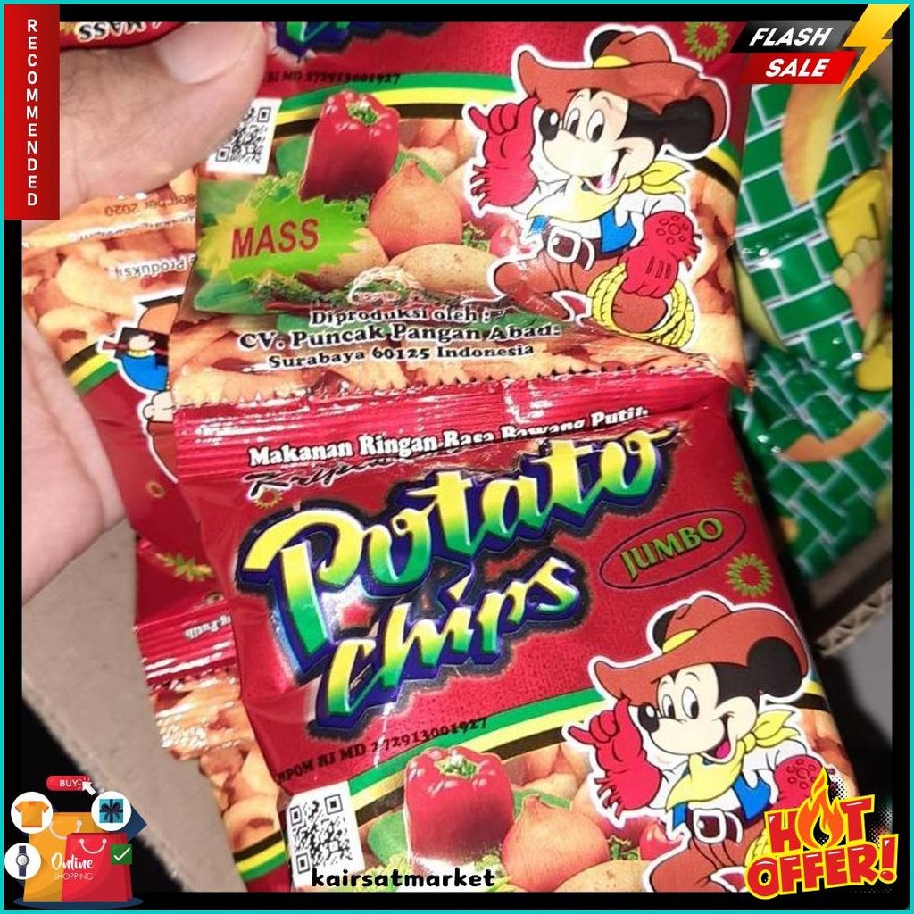 

(1 Dus) Potato Chips/Golden Chips 1 Dus 6 Renceng Diskon