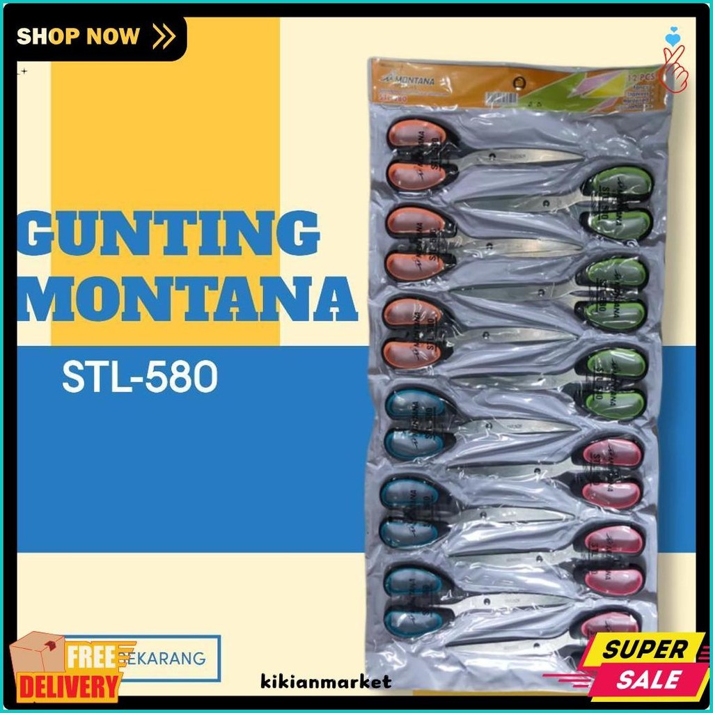 

Gunting Montana Stl 580/ Gunting Besar Rentengan Diskon Setengah Harga