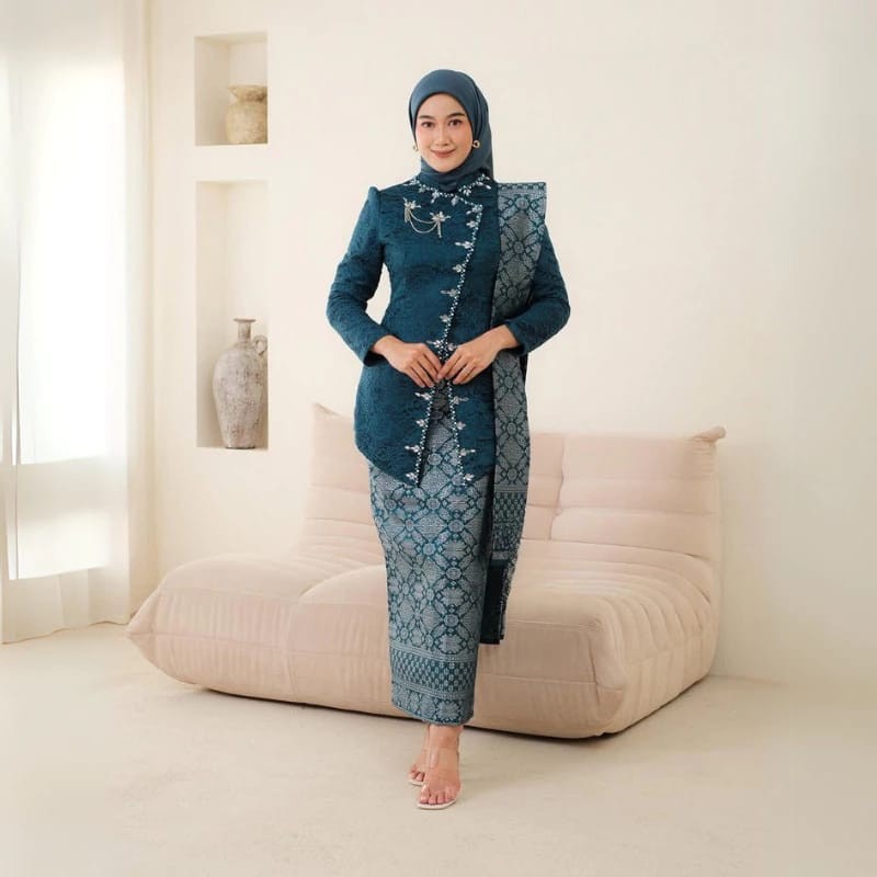 NEW NEW FREE HIJAB /SET KEBAYA JANGGAN MODERN - KEBAYA TUNANGAN /KEBAYA WISUDA LAMARAN TUNANGAN
