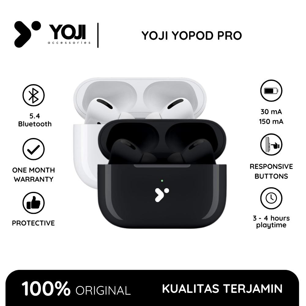 NEW PRODUCT YOJI YOPODS 13 PRO 4 COLOUR HEADSET BLUETOOTH TWS IOS & ANDROID YOPOD MERBABU56