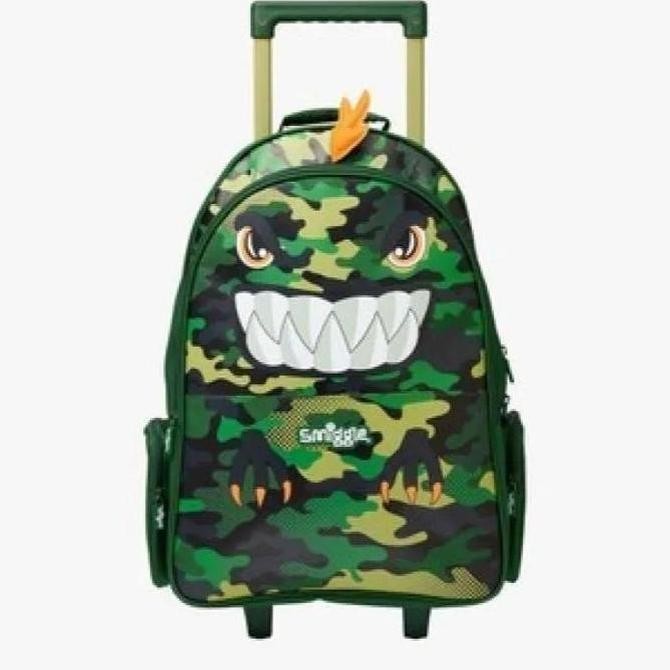 Smiggle Trolley Dino Budz Backpack/Tas Koper Dino/ Kado