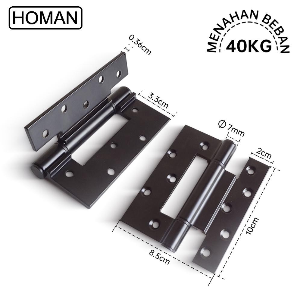 (Terbaru) Engsel pintu aluminium Homan Engsel pintu toilet Engsel pintu kamar mandi Bahan paduan alu