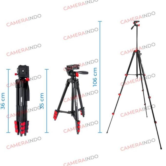 Paket Tripod Takara 173A Bonus Gekko Pod Dan Holder Hp