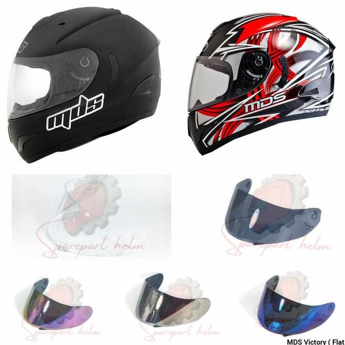 Kaca helm Flat / Da MDS Victory Flat Visor MDS Victory