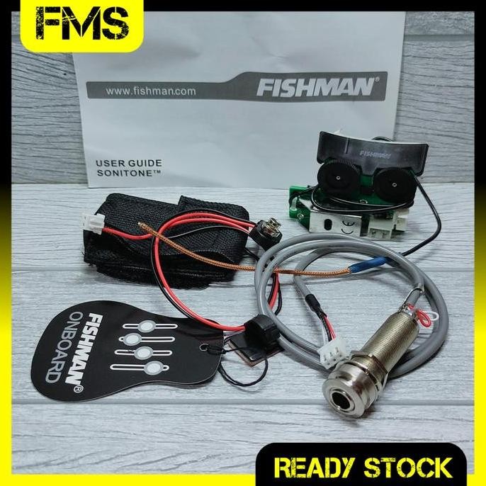 Preamp Fishman Sonitone Tone Equalizer Gitar Akustik Elektrik Original