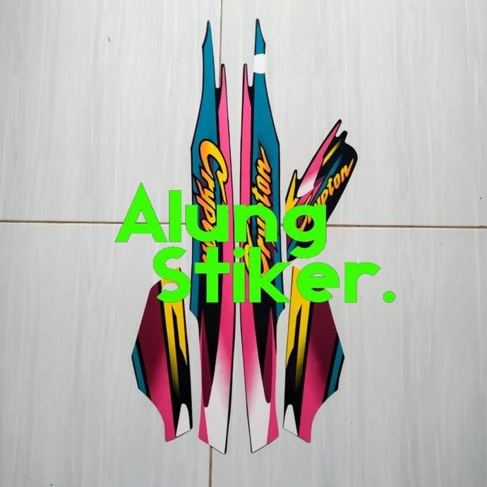 READY STRIPING STIKER YAMAHA CRYPTON 2000 HIJAU