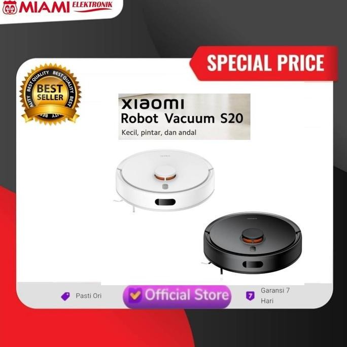 XIAOMI ROBOT VACUUM MOP / XIAO MI ROBOT VACUUM S20 / ROBOT VACUUM CLEANER S 20 ORIGINAL DAN TERPERCA