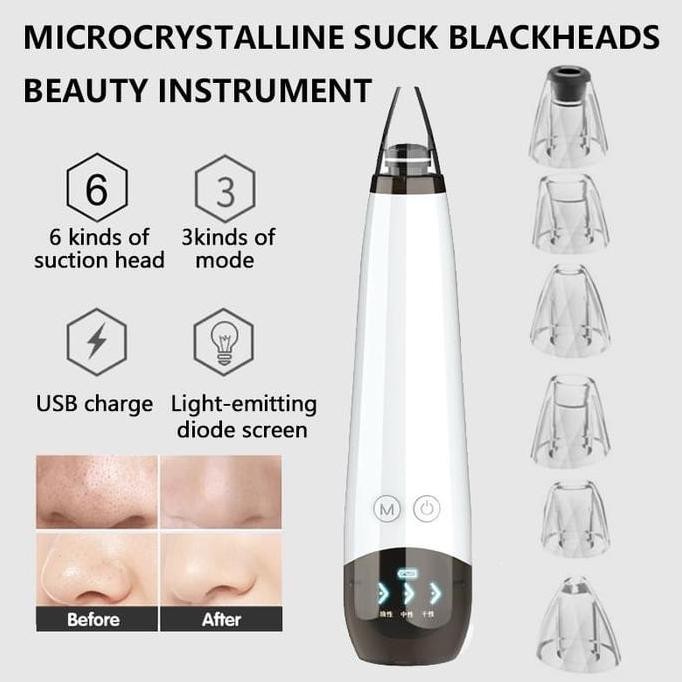 BEBAS ONGKIR - Blackhead Remover Komedo  Penyedot Komedo Wajah Jerawat Pori Cleaner Vakum Komedo