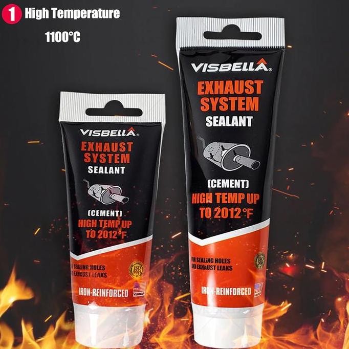 VISBELLA EXHAUST SYSTEM SEALANT [ CEMENT ] HH TEMPERATUR 1100 CELCIUS LEM PANAS KNALPOT BOCOR ORINAL