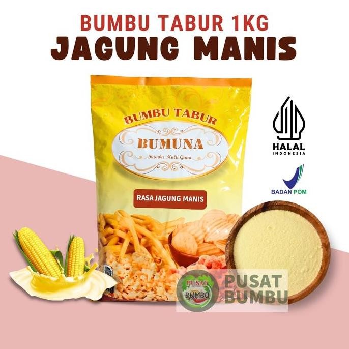 

Bumbu Tabur Rasa Jag manis 1 kg Bumuna / Bumbu Kripik