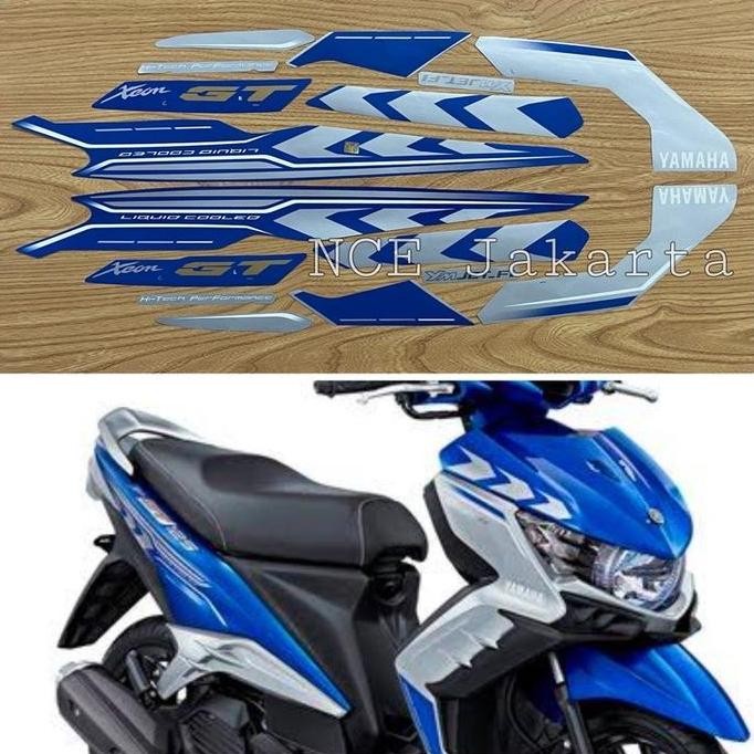 TERLARIS STIKER STRIPING XEON GT 2015 BIRU
