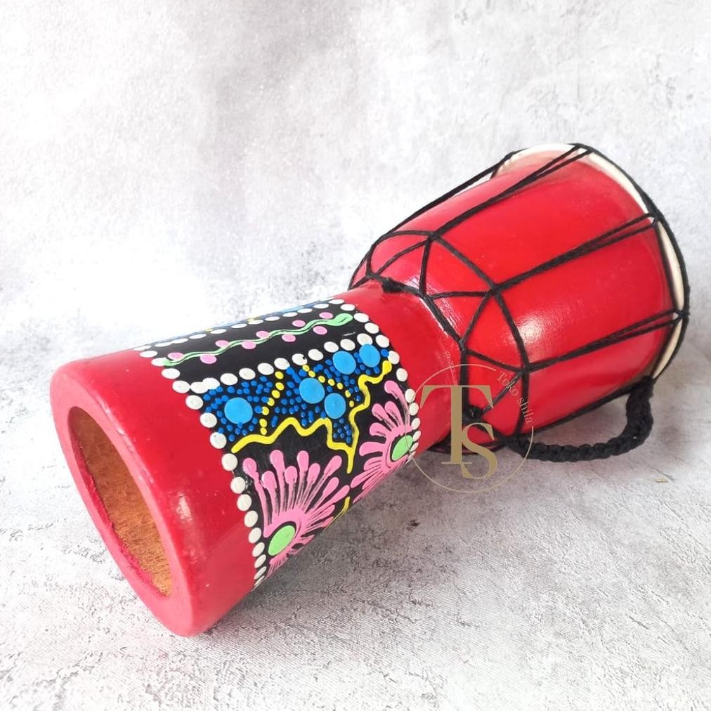 An85 aw-96 TERMURAH DJIMBE ANAK ukuran 20 cm  JIMBE MURAH SEMI DARBUKA ALAT MUSIK MURAH GENDANG ANAK