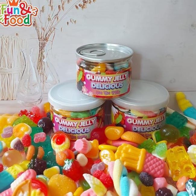 

Can Gummy Jelly Delicious Jelly Korea Fancy Mix Permen K Kualitas