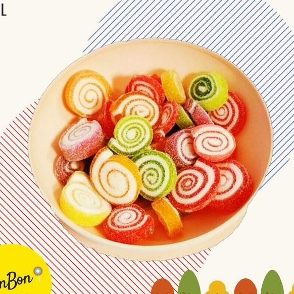 

Jelly Roll Candy Permen Jeli Kiloan Jely Bulat Lingkaran