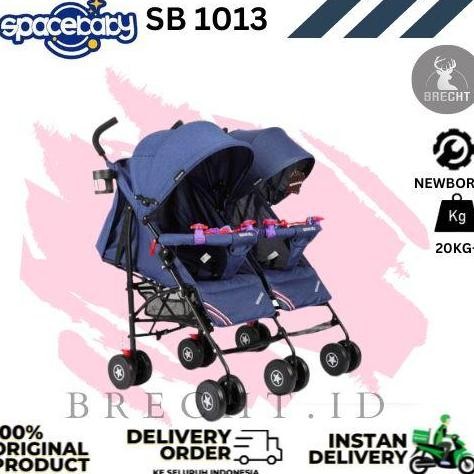 Stroller Baby Twin Kereta Dorong Bayi Kembar Spacebaby SB 1013