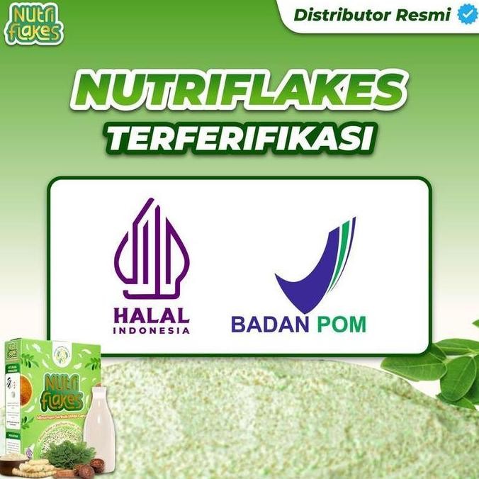 

Nutriflakes Paket 2 Box | Sereal Pati Umbi Garut Oatmeal Granola Halal Bpom Asli