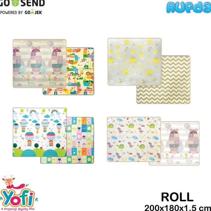 Yofi Roll Playmat XL Karpet XPE Premium Main Aktifitas Anak Gulung