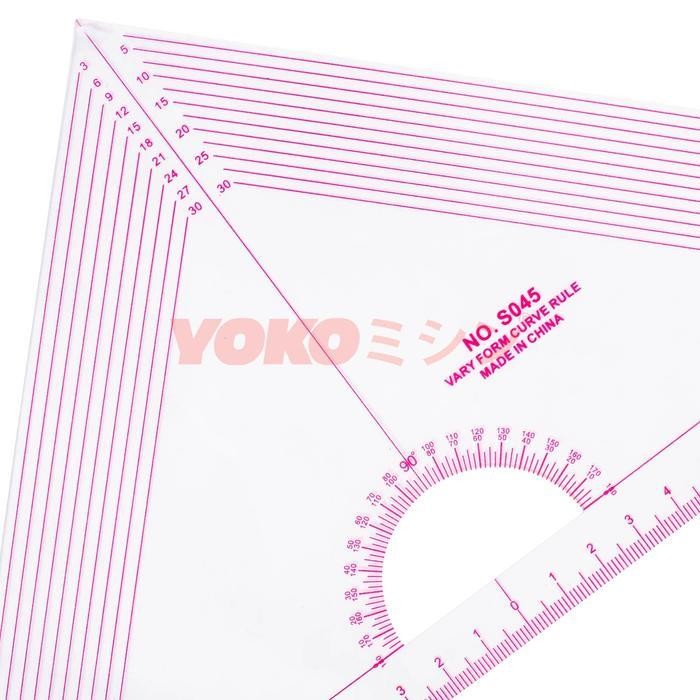 

Penggaris Jahit/Menjahit - Pola Busana Baju Segitiga 30 X 15 Cm - S045