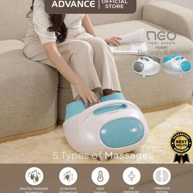 Original ADVANCE Neo Foot Dream HS8891 Alat Pijat Kaki Refleksi Elektrik Terapi
