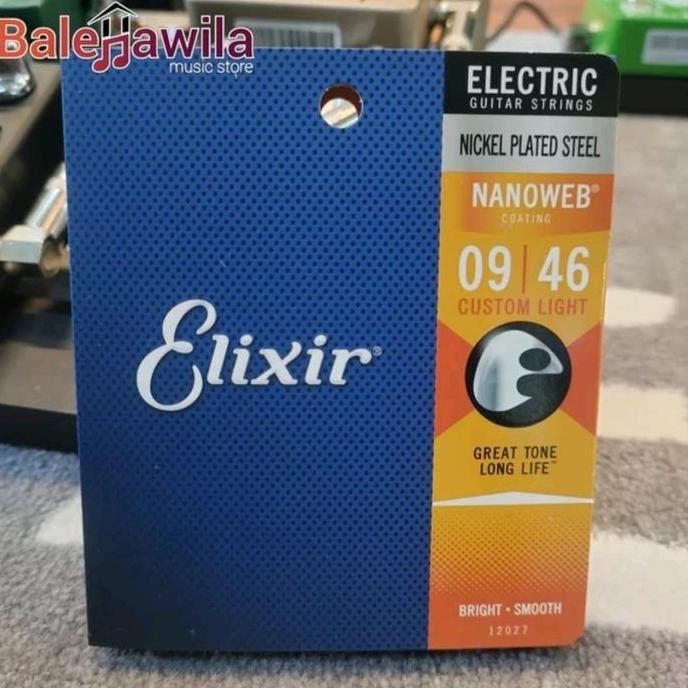 Elixir 12027 Nanoweb Senar Gitar Elixir Original Elektrik 09
