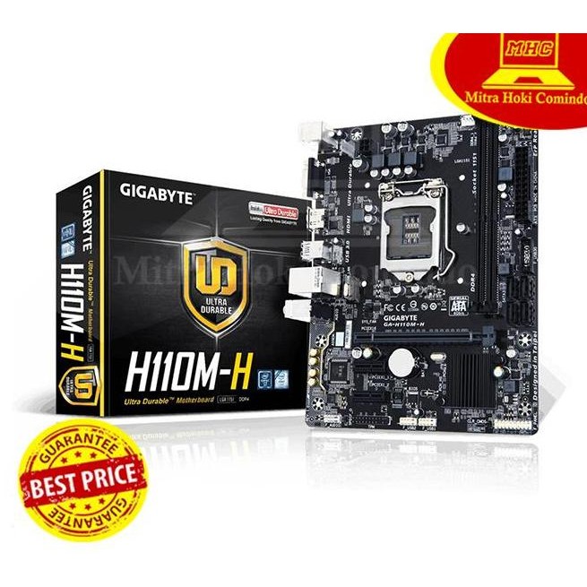 MOTHERBOARD H110 GIGABYTE H110M-H LGA 1151 DDR4