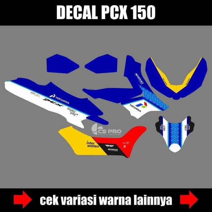 STIKER DECAL HONDA PCX 150 FULL BODY CUSTOM MANDALIKA