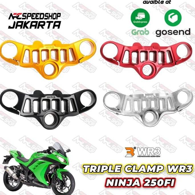 Segita Stang / Triple Clamp WR3 Kawasaki Ninja 250 Fi Old - BLACK