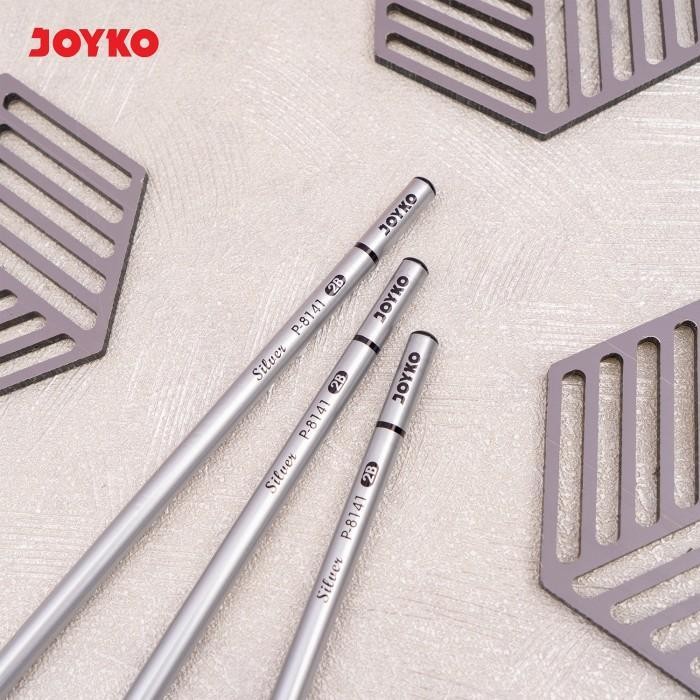 

WSS Pencil Pensil Joyko P-8141 Silver 2B 1 BOX 12 PCS