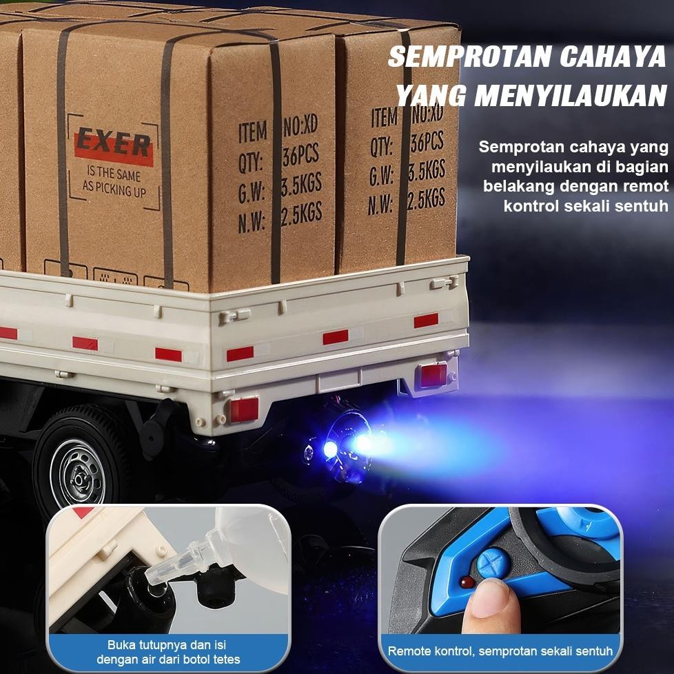 Ul-64 Tatajoy Truk Oleng Remote Control Besar Truk Oleng Miniatur Kayu Trucker Hat Truk Plastik Truk