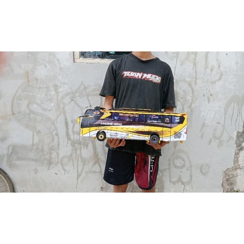 If56 Papercraft Bus Sanjaya Trans "Panglima" Skala 1.20