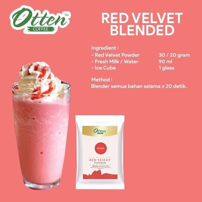 

Baru Otten Red Velvet Powder Drink 1Kg - Serbuk Minuman Red Velvet Premium Untuk Cafe