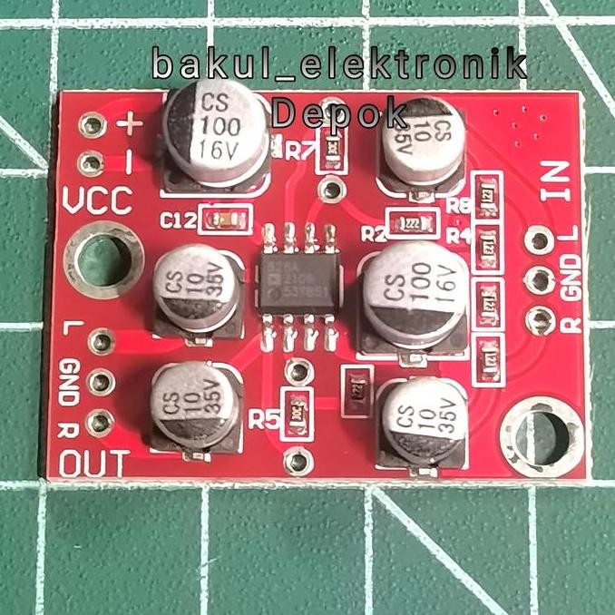 Original KIT Preamp AD828 12V - Penguat Sinyal Audio DIY Elektronik